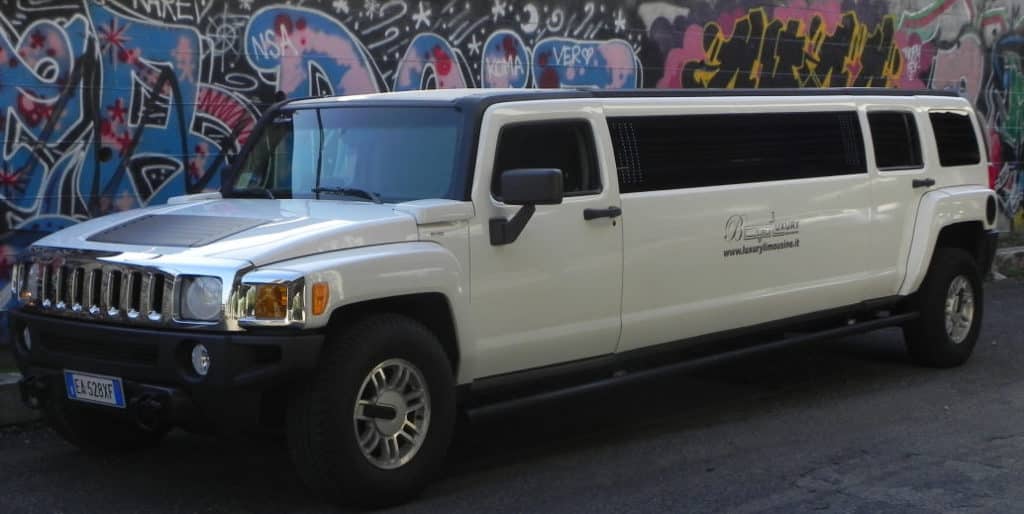 Noleggio Hummer limousine Roma bianco