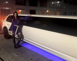 celebrita in limousine